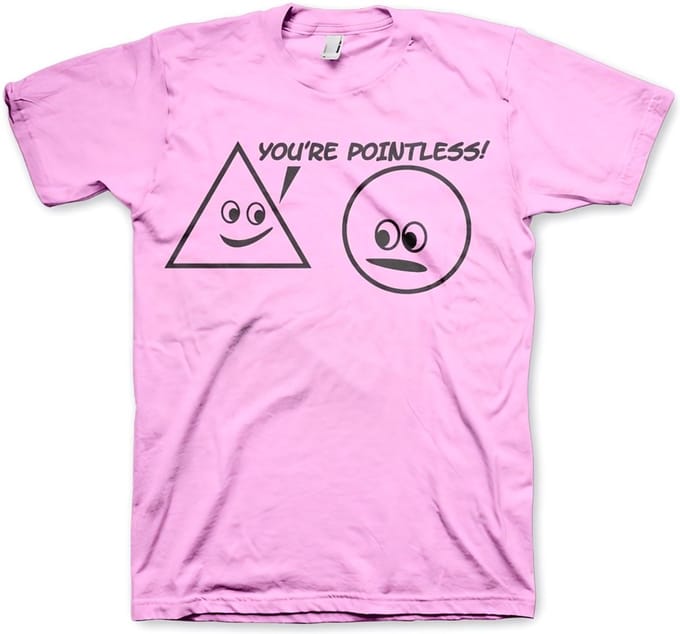Hybris You're Pointless T-shirt roze