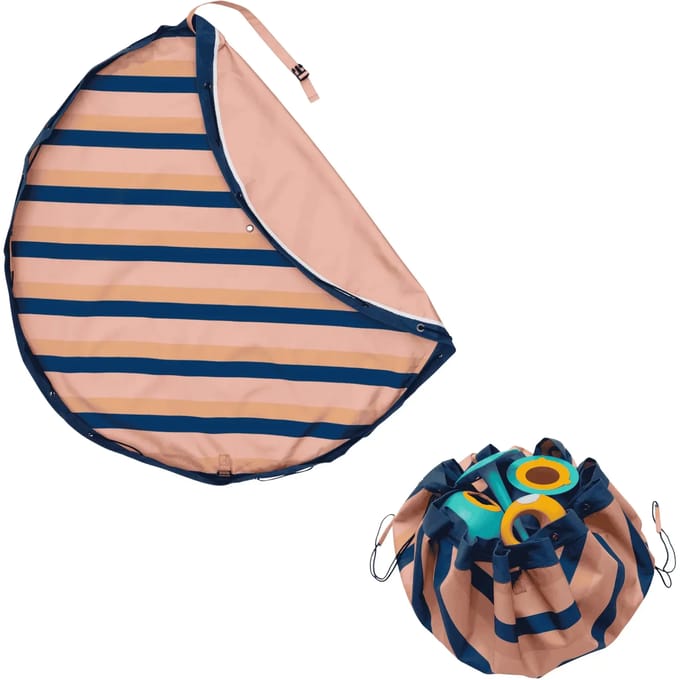 Speelkleed en opbergzak Play&Go Mokka Stripes
