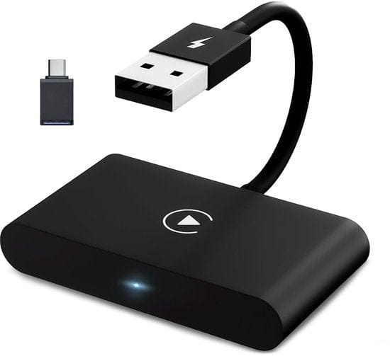 CarMe Luxe Carplay Dongle - Draadloos Carplay - Zwart - Verbeterd Model