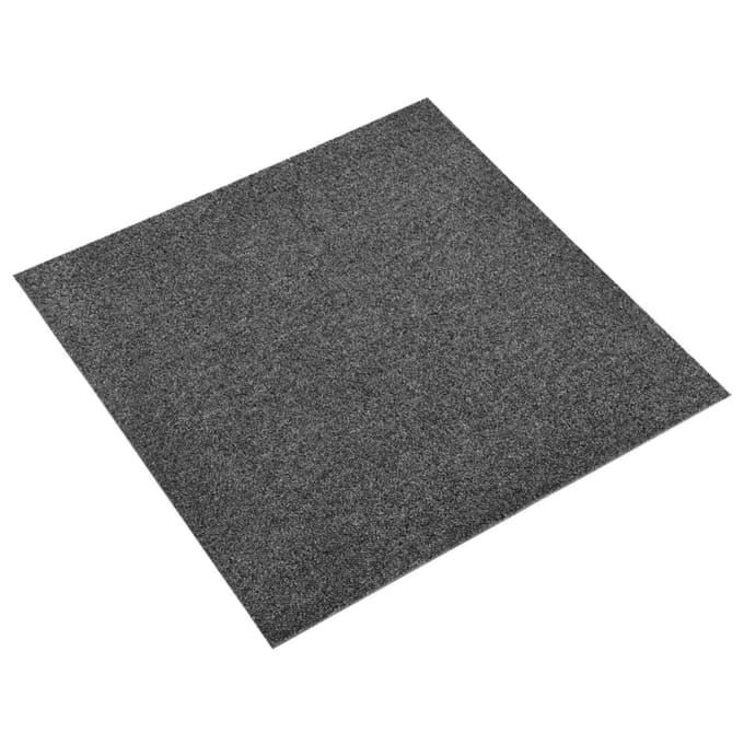 vidaXL - Tapijt - 20 - st - Antraciet - 50 - x - 50 - cm - 100% - Polypropyleen