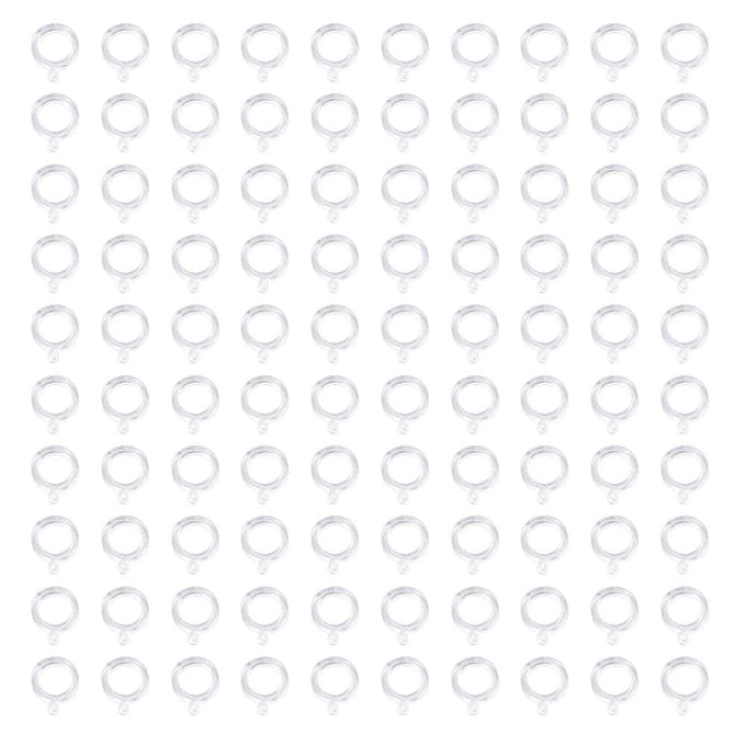 100 stuks set visaas elastische banden voor aas karpervissen transparante aasbanden brancard Middle white
