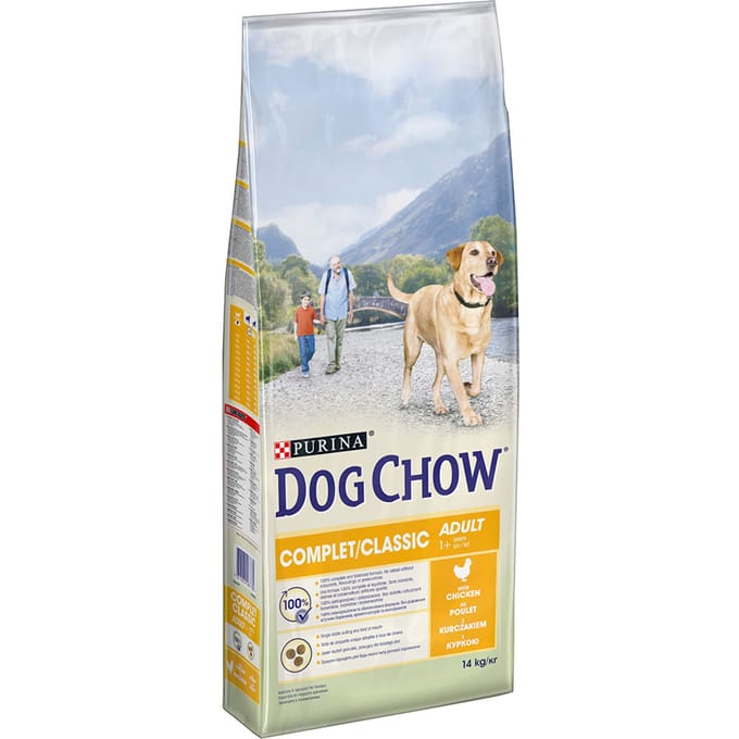2x14kg Purina Complet/ met Kip Dog Chow Hondenvoer