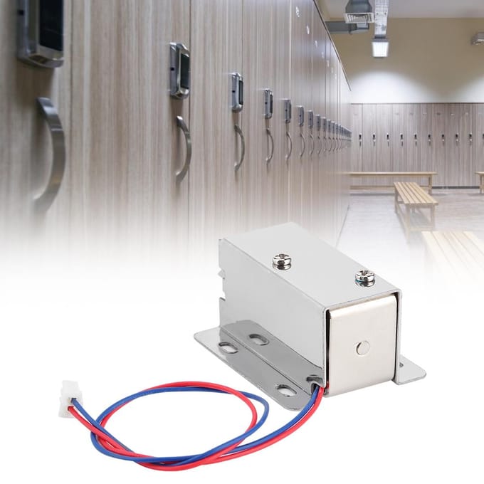DC 12V Miniatuur Elektromagnetisch Slot Elektrisch Bedieningsslot voor Kast Lade Doos gray