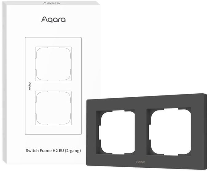 Aqara Switch Frame H2 EU Grey (2-gang)