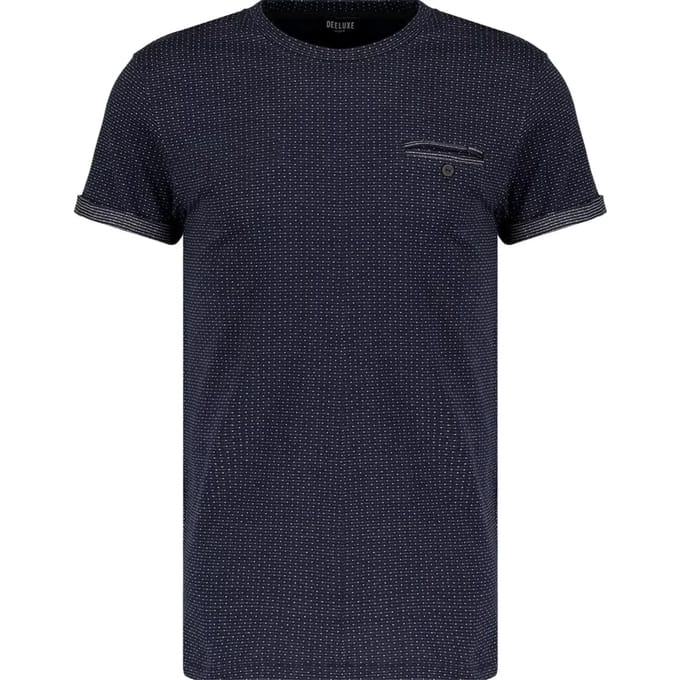 DEELUXE T-shirt met kleine patronenNOVEL Navy
