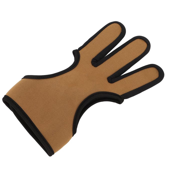 Gants d'Archers 3 Doigts Confortables Néoprène Flexibles Protecteurs Gants de Tir à l'Arc Doigt