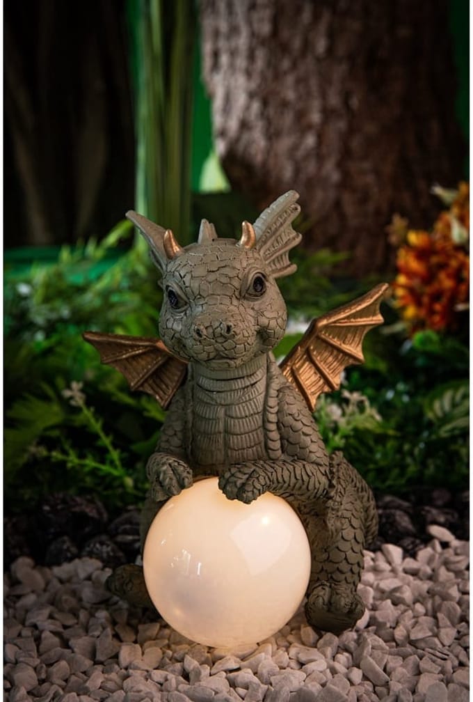 Babydraak Emu met Solarlamp
