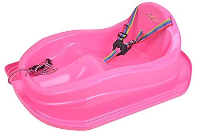 Kinderslee met veiligheidsgordel tot 3 jaar - Roze