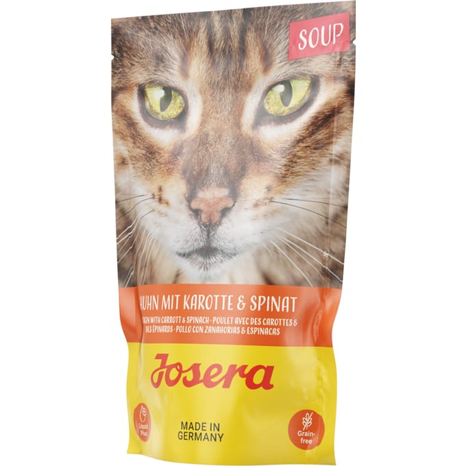 Josera Kippensoep - Aanvullend Natvoer Katten - Wortel, Spinazie, 70gr