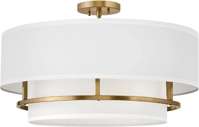 Hinkley LED Hanglamp Graham | 4X E14 Max 40W | Dimbaar | Lacquered Brass