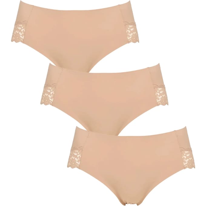Naadloze kanten slip voor dames Missya (x3)