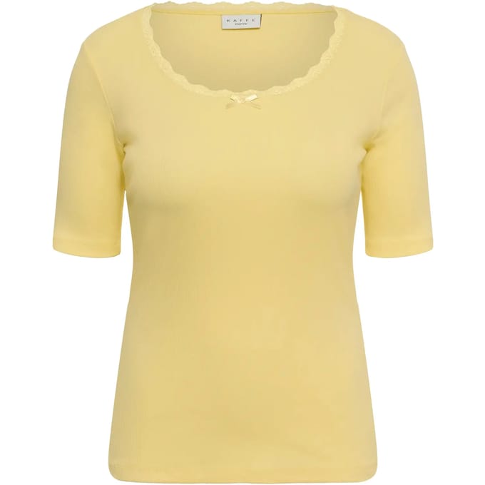 T-shirt dames KAFFE Curve KCbritt