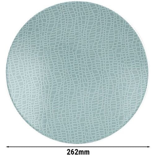 (6 stuks) SELTMANN WEIDEN Coup bord - plat - Ø 260mm - Turquoise Blauw