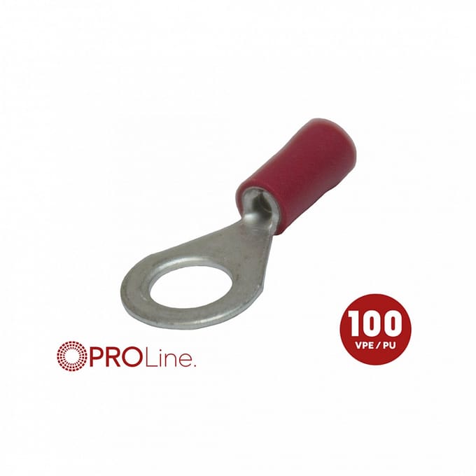 kabeloog 0.5x1.5 rood M6 (100stuks) ACV PROLine