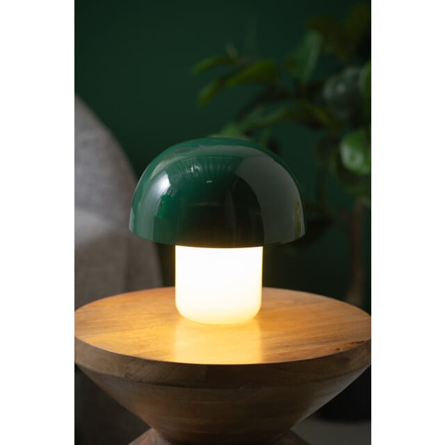 Leitmotiv tafellamp nuevo mini mushroom retro green