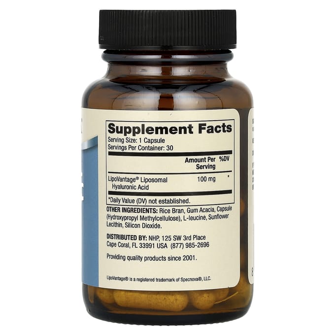 Dr. Mercola, Acide Hyaluronique Liposomal, 100mg, 30 Capsules
