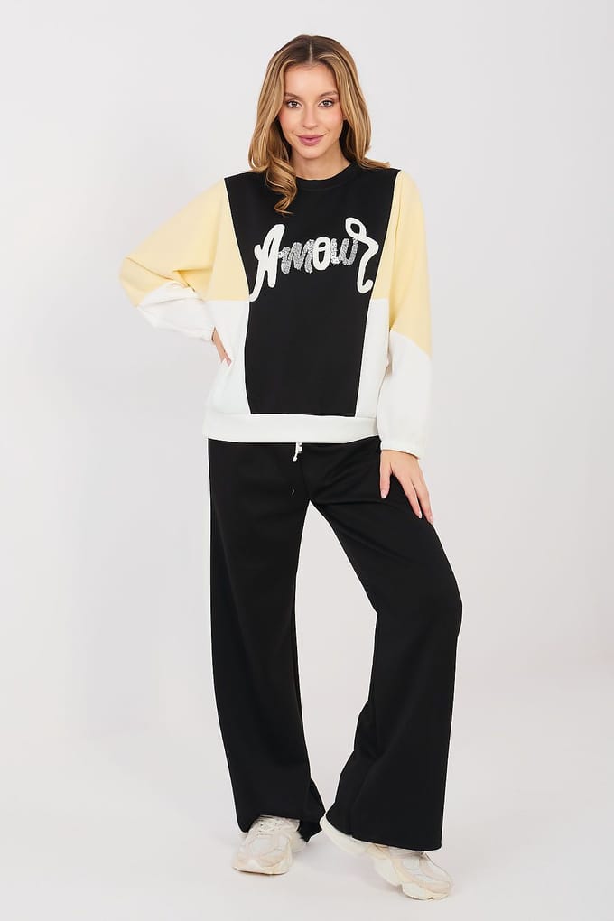 Luna Lounge Set - Zwart / One Size