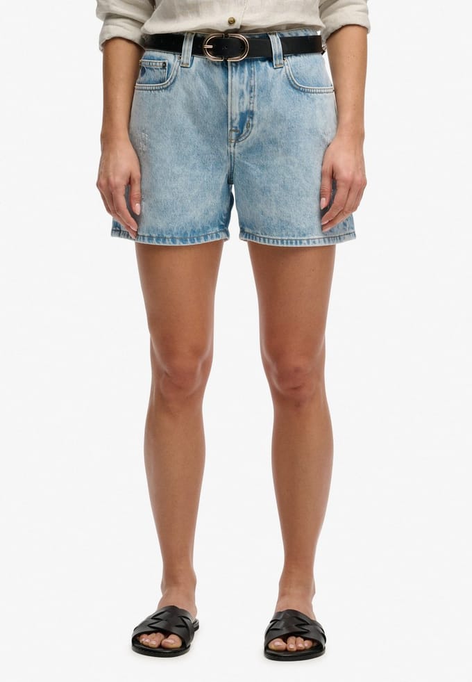 Superdry - Mid Rise Denim Shorts - Dames - Jeans shorts
