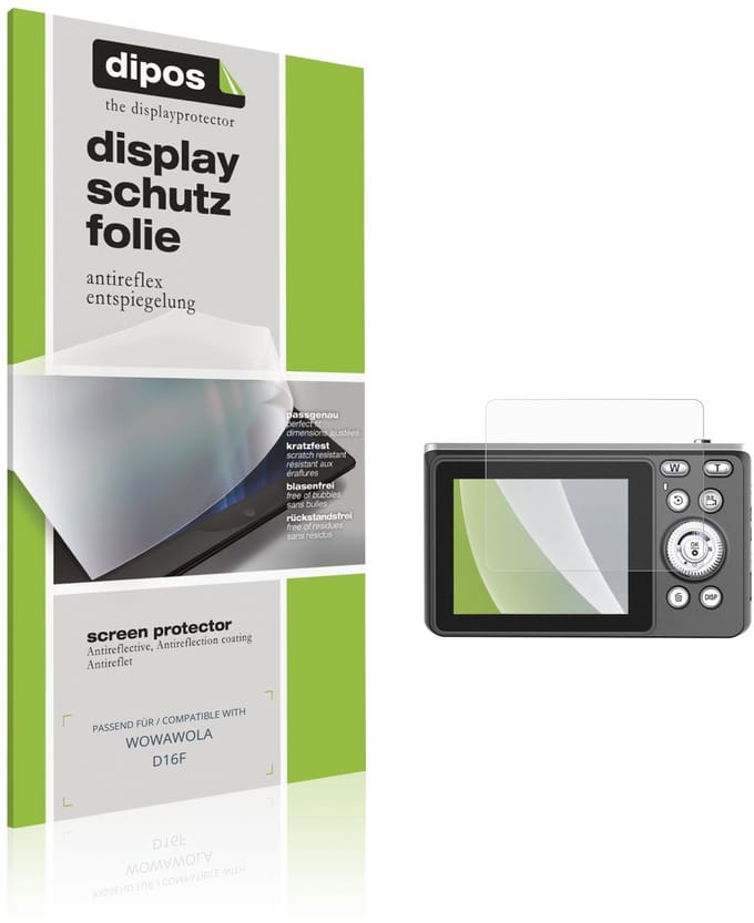 dipos – 4x Matte Beschermfolie geschikt voor WOWAWOLA D16F | Krasbestendige & antireflecterende Screenprotector Ultra-Thin