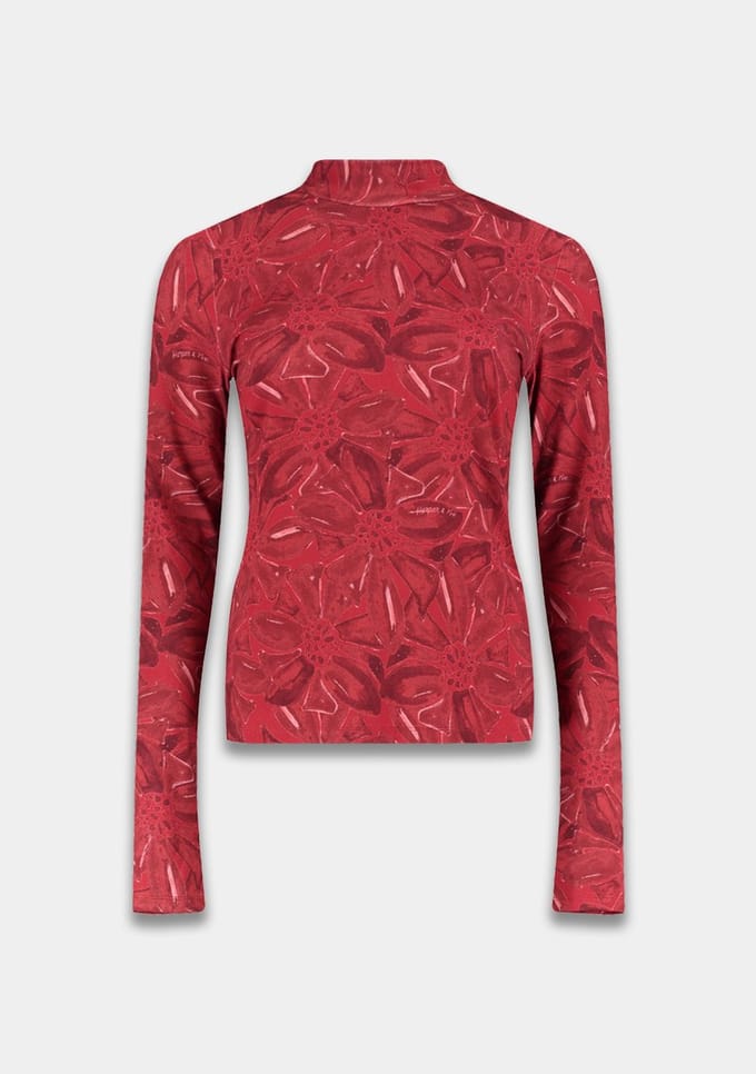 Harper & Yve Jane-ls Tops & T-shirts Dames - Shirt - Rood - Maat S