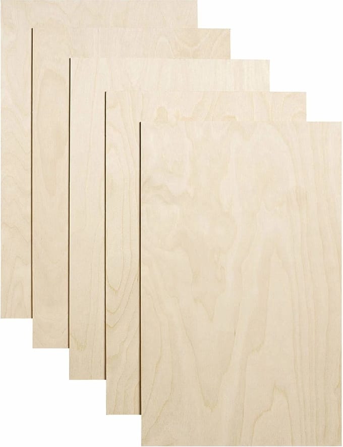 Betula Berken Multiplex 3 MM - A4 - 10 Stuks - 210 x 297 MM