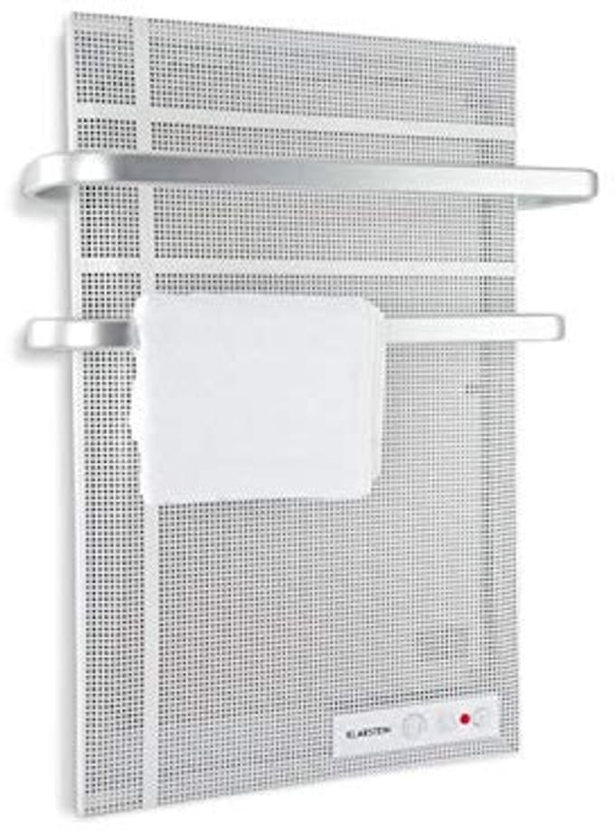 Infrared Heater Panel 1000W - Wall Mounted, Splashproof, Adjustable Thermostat, Silver