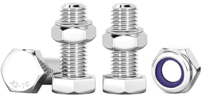 Solidchoice - 10 Stuks M6 RVS Bouten met Moeren Assortiment