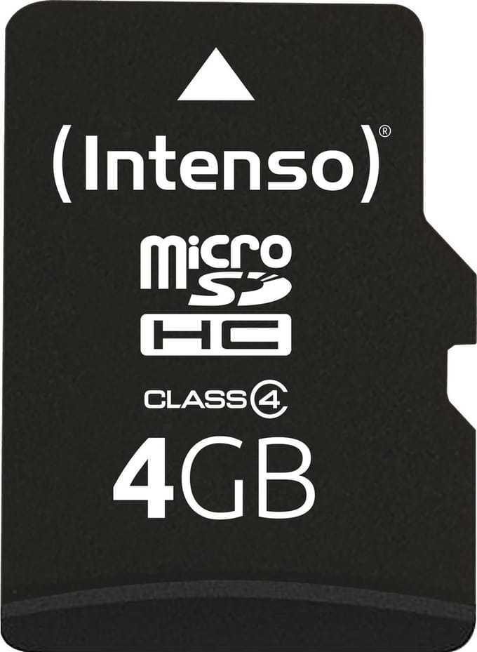 Intenso 3403450 flashgeheugen 4 GB MicroSDHC Klasse 4