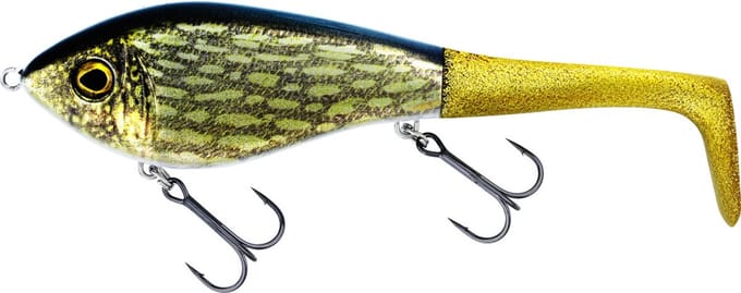 Westin Swim Tail 12cm 68gr Sinking Real Pike 1 body 2 tails