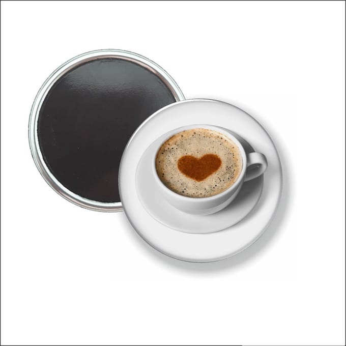 Button Met Magneet - Koffie - NIET VOOR KLEDING