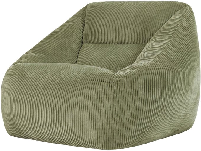 icon - Natalia XL Zitzak Fauteuil - Ribfluweel - Saliegroen