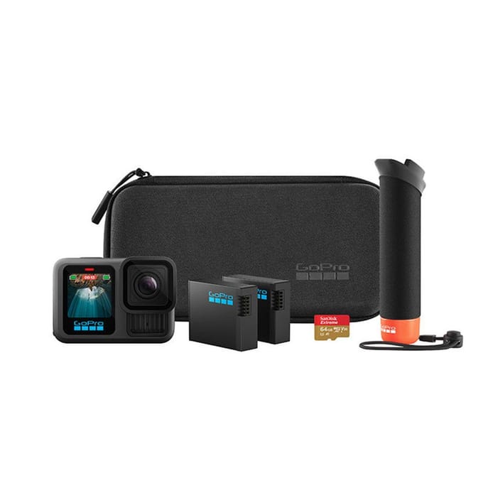 Caméra de sport - GoPro - HERO 13 Black - Étanche jusqu'a 10m - 5.3K - Stabilisation avancée