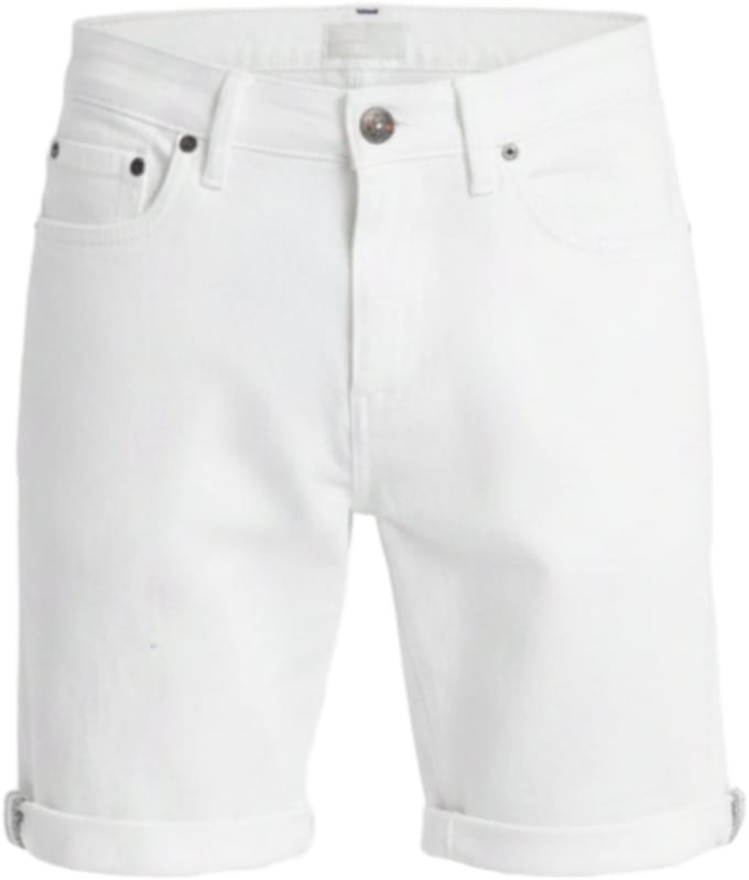 OMBRE Korte Broek - Regular Fit - Katoen - Rits Wit L