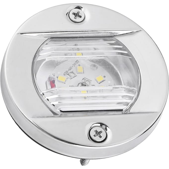 12V Marine Bateau Tableau Arrière LED Blanc Acier Inoxydable Étanche Ancre Feu de Navigation Arrière white