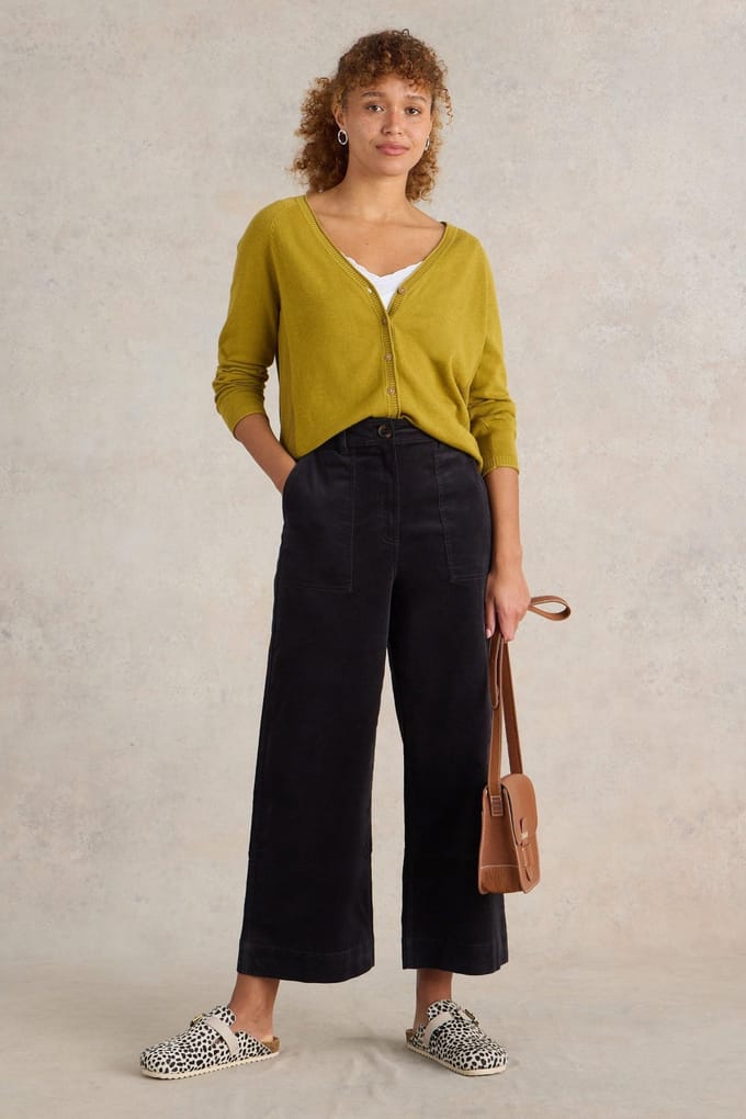 White Stuff Romy Cord Cullotte Dark Grey Taglia: 16 REGULAR | Pantaloni Outlet | Donna | Grigio