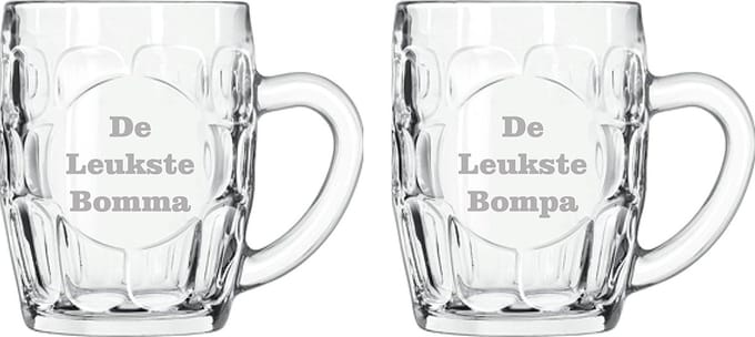 Bierpul gegraveerd - 55cl - De Leukste Bomma-De Leukste Bompa