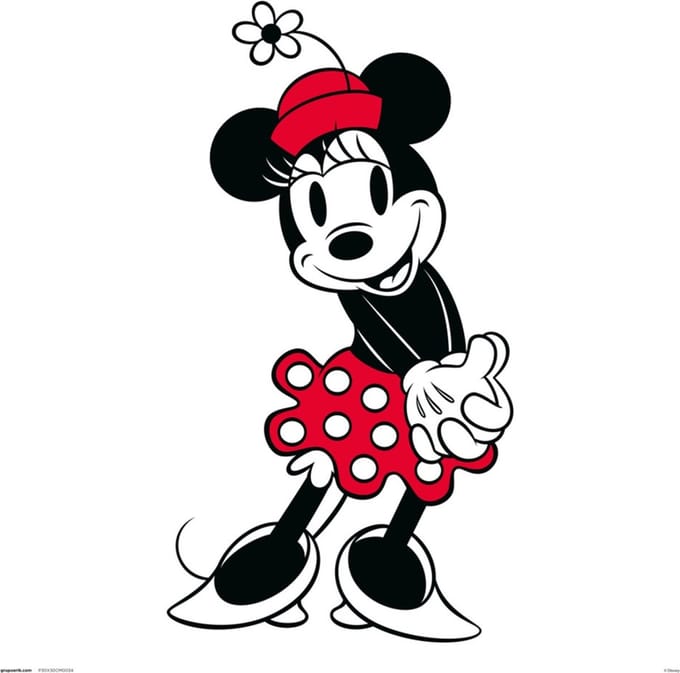 DISNEY MINNIE MOUSE CLASSIC - Art Collector Print 30x30 cm