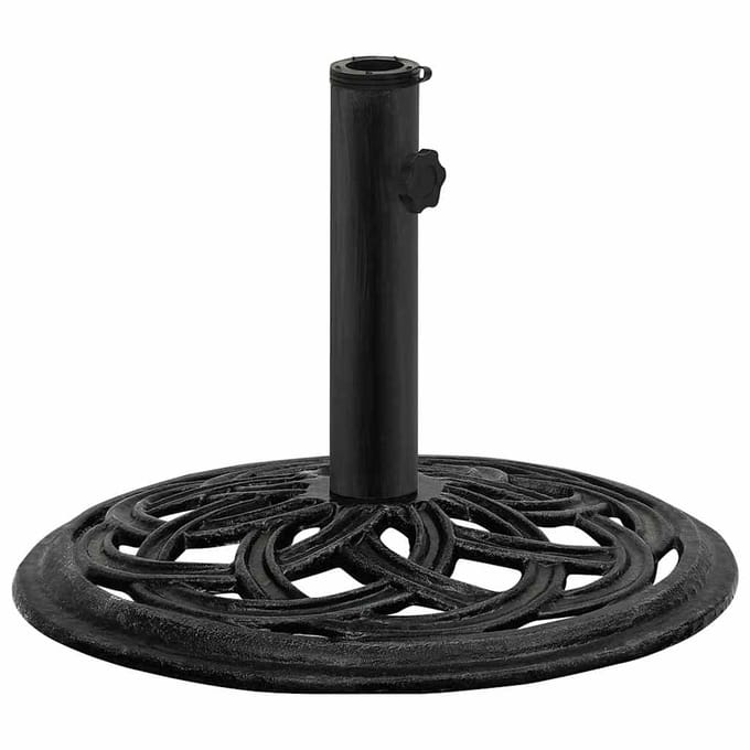 vidaXL - Parasolvoet - 44x44x31 - cm - gietijzer - zwart