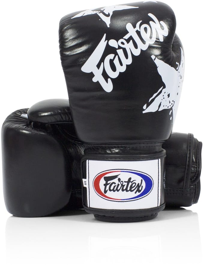 Fairtex BGV1 Nation Serie - Boks Rukavice - Zwart - 14oz - Premium Leer