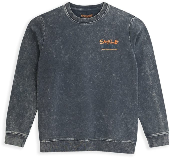 4PRESIDENT Sweater jongens - Ombre Blue - Maat 98 - Jongens trui