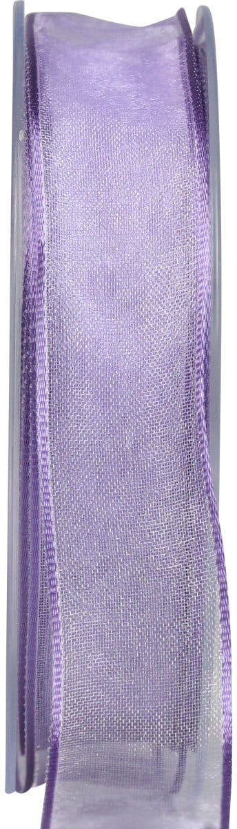 Chiffon lint organza lint organza paars 25mm 20m