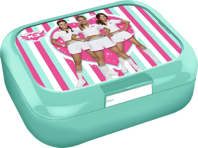 Studio 100 Broodtrommel K3 Meisjes Turquoise/roze