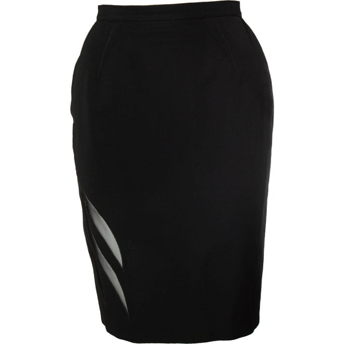 Thierry Mugler, minirok met transparante details