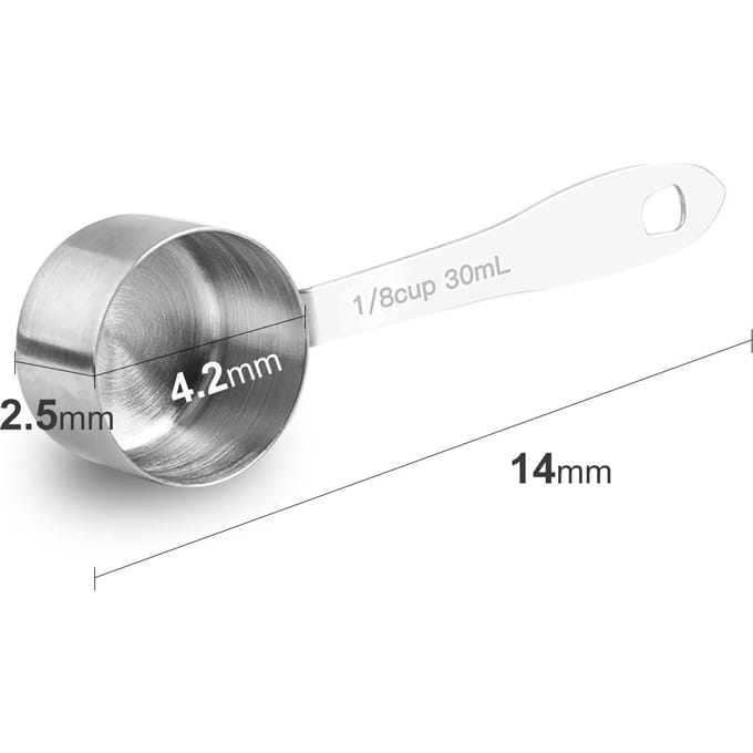 Koffielepel RVS Maatlepel 30ML Koffie Maatlepel zilver