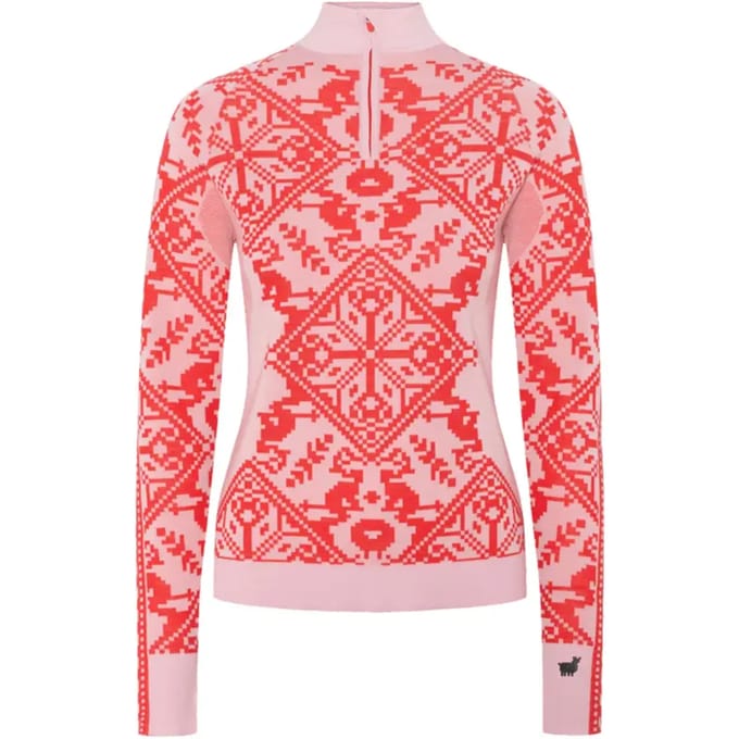 Kari Traa Saga HZ, thermoshirt, dames, rood