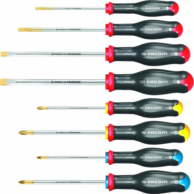 Facom Set van 8 schroevendraaiers - AT.J8PB