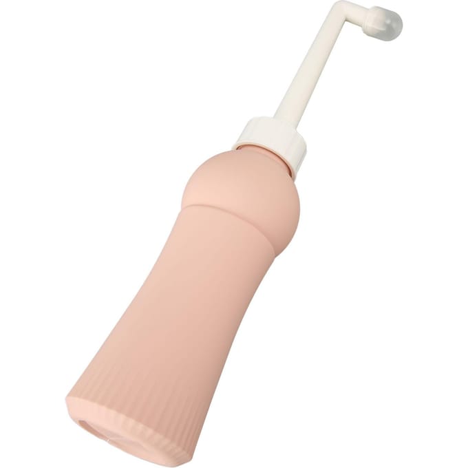 Laveur vaginal Sûr Pratique PP 500ML Conception ergonomique Bouteilles de douche périnéale pour le post-partum beige