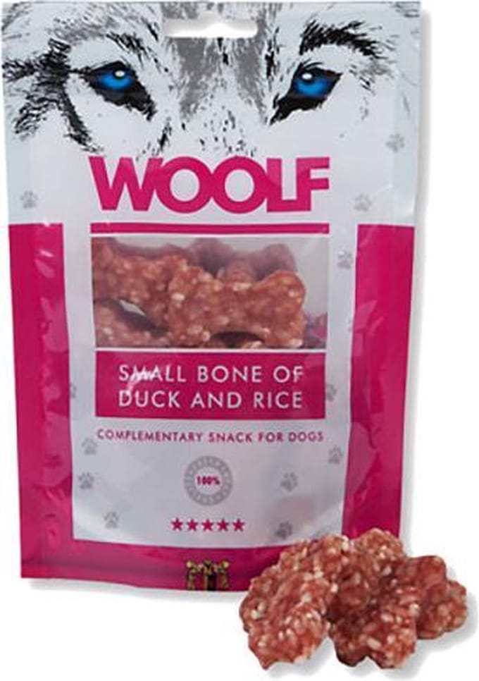 Woolf Duck Bones And Rice | 100 gr