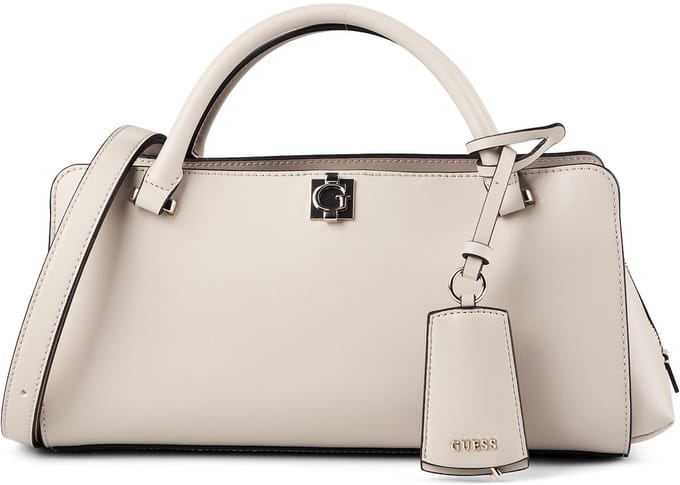 GUESS schoudertas handtas Audrey Girlfriend Satchel Light Taupe