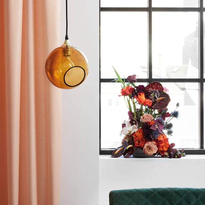 DESIGN BY US Hanglamp Ballroom, amberkleurig